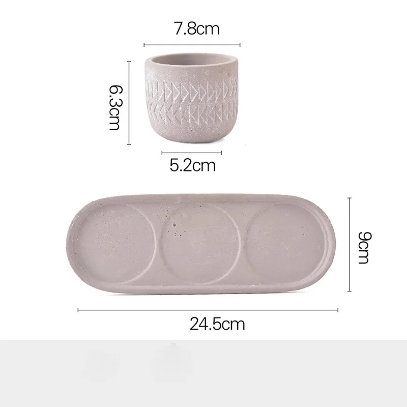 Saksı ve tabanlik set silikon kalıp - Görsel 2