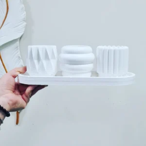 set 3lü saksı tabanlık silikon kalıp