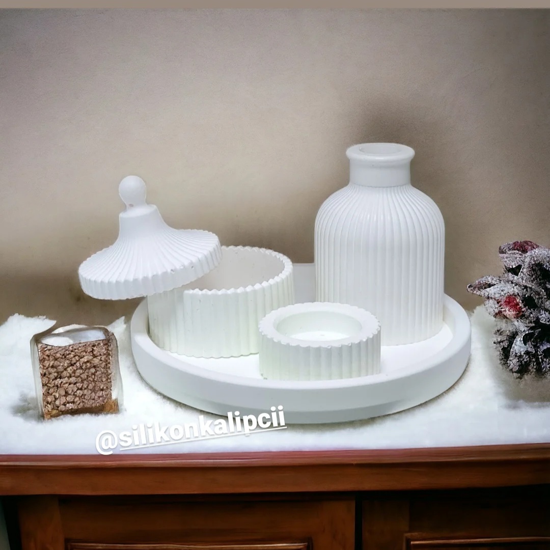 set vazo silikon kalıp no1 - Görsel 2