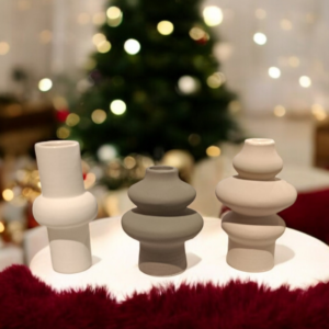 Mini 10 cm vazo set 3 lu silikon kalip