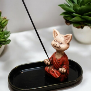 Yogacı  kedi çubuk tütsülük silikon kalıp