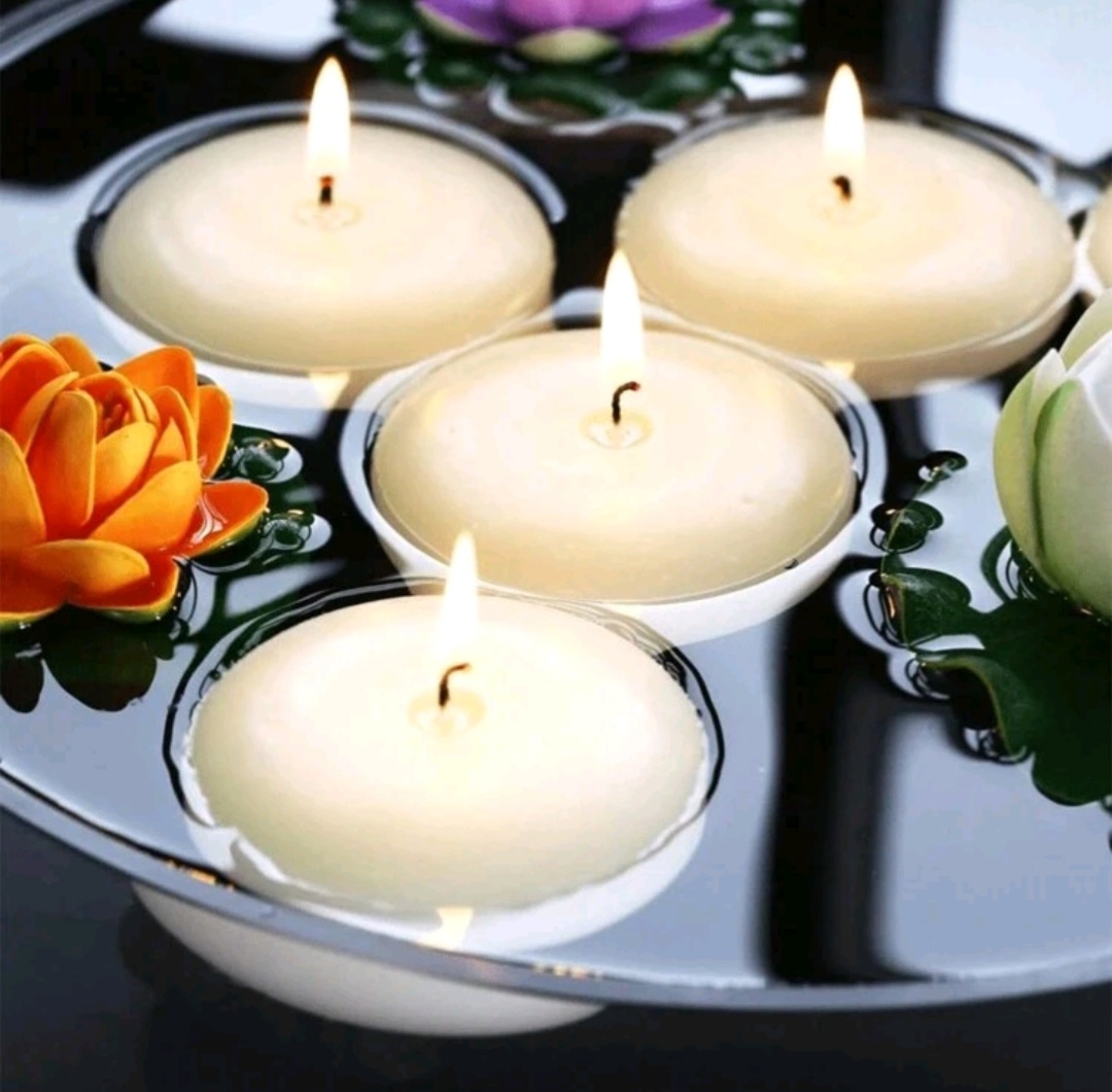 Yüzen mum 4 lü silikon kalıp - Görsel 2