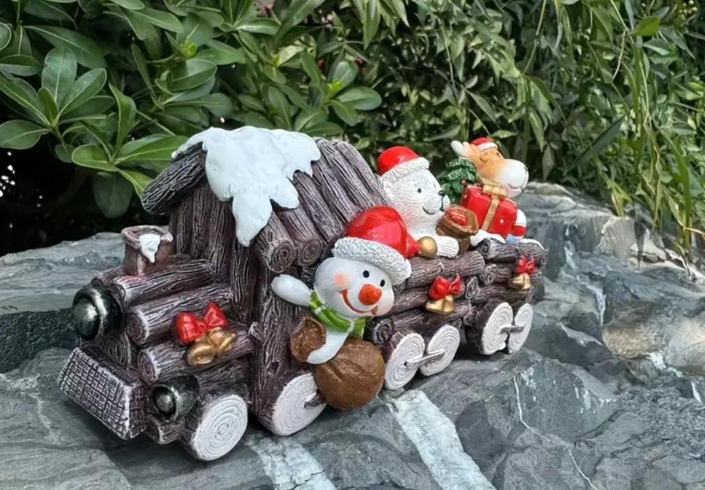 Yılbaşı treni silikon kalıp - Görsel 2
