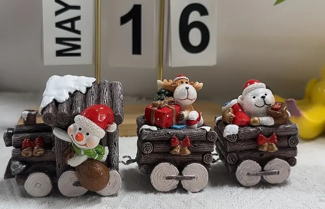Yılbaşı treni silikon kalıp - Görsel 8