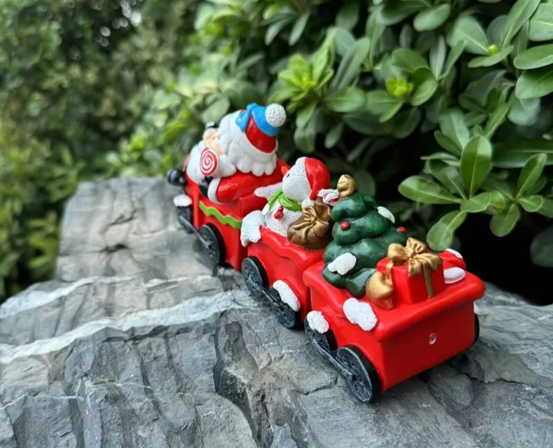 Yılbaşı treni silikon kalıp - Görsel 5