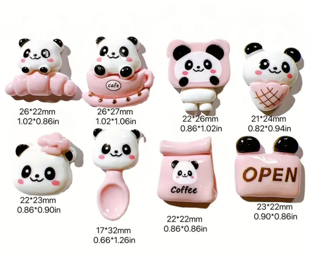 Panda set magnet &saksı süsü silikon kalıp - Görsel 3