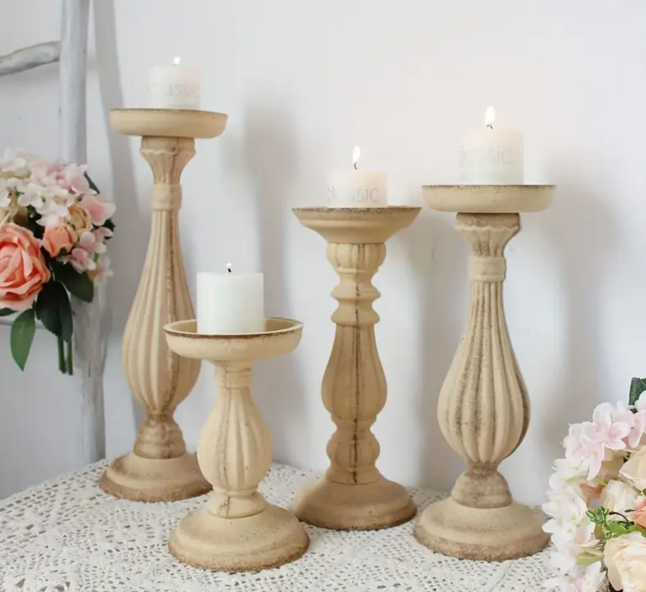 Antik şamdan 2li silikon kalıp no 34 - Görsel 2