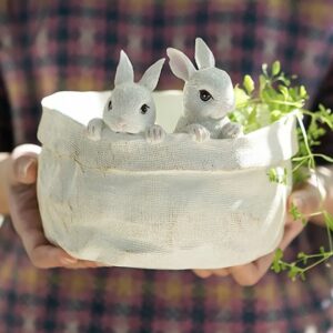 Tavşan saksı silikon kalıp no37