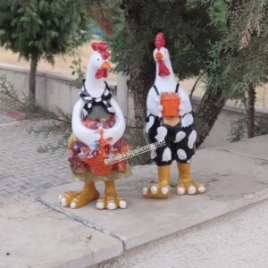 Tavuk  horoz 2 li biblo silikon kalıp no36