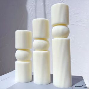 İskandinav 3 lü mum set silikon kalıp no22