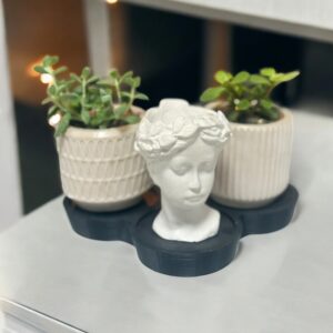 Helen saksı tabanlıklı set silikon kalıp
