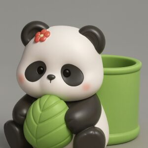 Panda kalemlik silikon kalıp no2