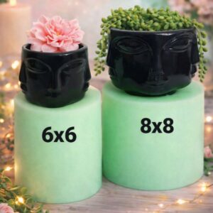 surat saksı  2Lİ silikon kalıp 8x8  6x6