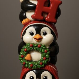 Yılbaşı pengueni biblo silikon kalıp