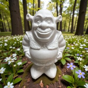 Shrek biblo silikon kalıp 22 cm