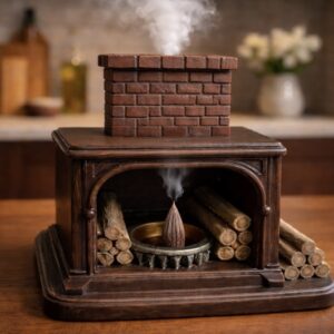 Şömine taş detaylı silikon kalıp