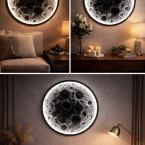 Dolunay 60x60 led duvar biblosu silikon kaıp