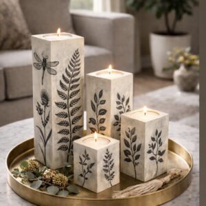 Mumluk set silikon kalıp no 34