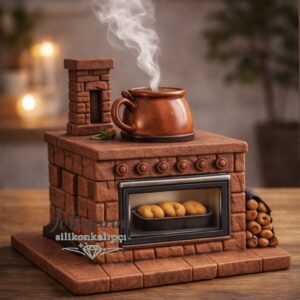 Şömine fırın tütsülük silikon kalıp no1