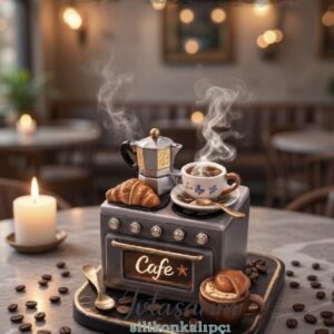 Mini cafe tütsülük silikon kalıp