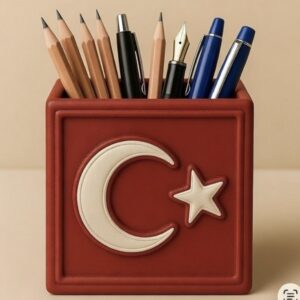 Bayrak 4 tarafı bayrak kalemlik silikon kalıp