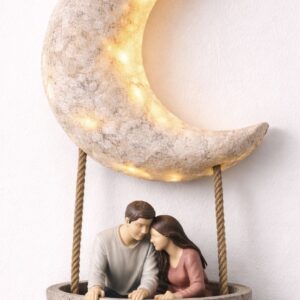 Yarım Ay sepetli duvar süsü silikon kalıp