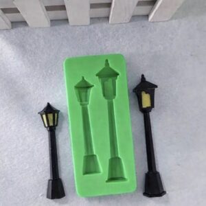 Minyatür fener 2 li düz model silikon kalıp