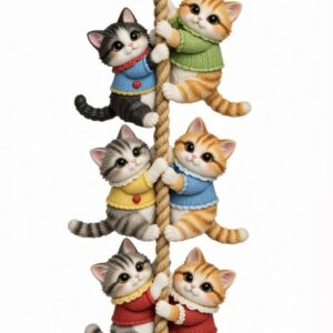 Tırmanan kediler silikon kalıp