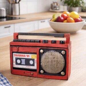 Retro teyip kapaklı kutu saksı silikon kalıp