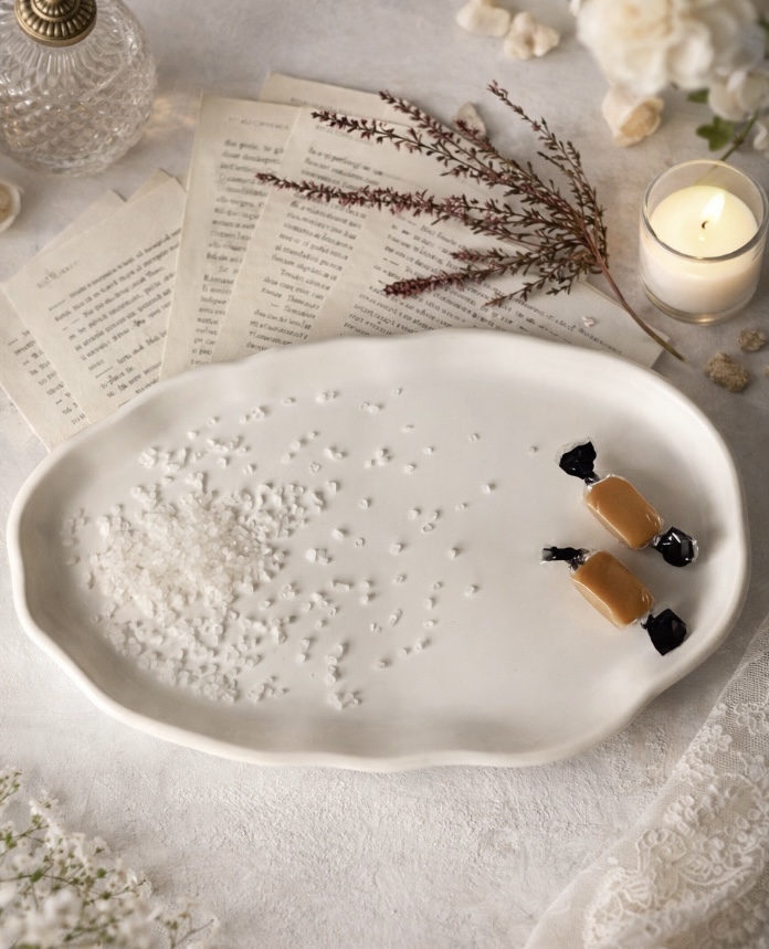 Oval dalgalı tabak silikon kalıp - Görsel 2