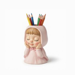 Pelerinli kız kalemlik silikon kalıp