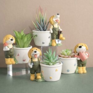 Şirin saksılar 4 lü set silikon kalıp