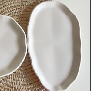 Oval dalgalı tabak silikon kalıp