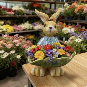 Tavşan kase tutan biblo silikon kalıp