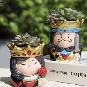 Kral kraliçe saksı set silikon kalıp