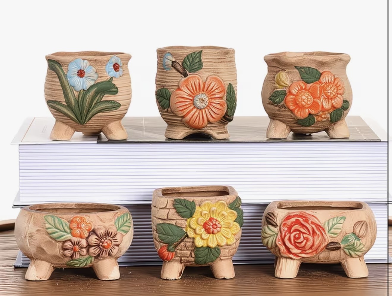 Saksı desenli set silikon kalıp no 3