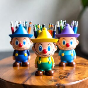 Palyaço kalemlik silikon kalıp 13 cm