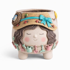 Şirin saksı silikon kalıp no1