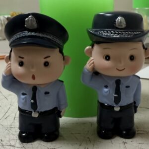 Polis biblo silikon kalıp ikili