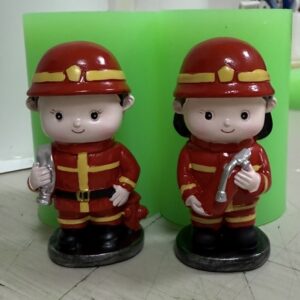 İtfaiyeci biblo silikon kalıp iki adet