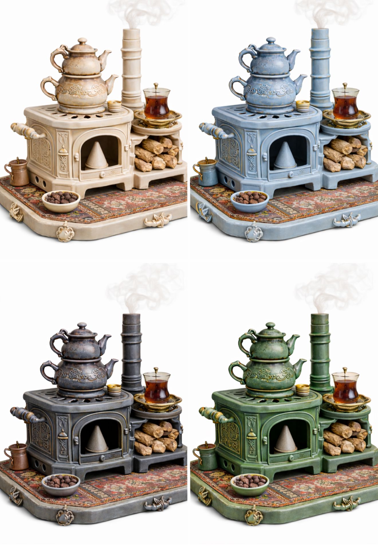 çay ocağı tütsülük silikon kalıp - Görsel 2