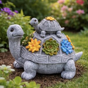 Kaplumbağa bahçe süsü 21 × 33 cm silikon kalıp