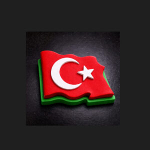 Bayrak dalgalı silikon kalıp no3