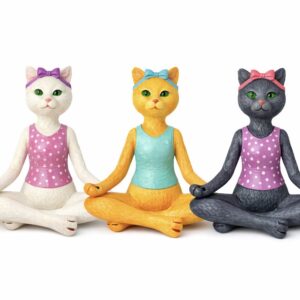 Yogacı kedi silikon kalıp 1 adet 15 cm