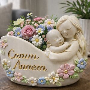 Canım annem saksı silikon kalıp no66