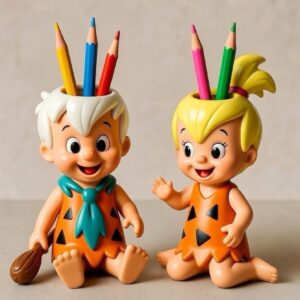 Çakıl bam bam kalemlik 2 li silikon kalıp