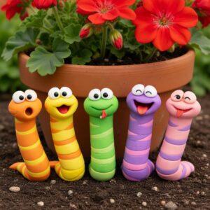 Yılan saksı süsü 1 adet silikon kalıp