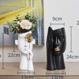 Yüz vazo çiçek tutan silikon kalıp