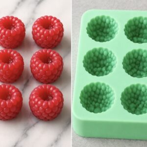 Ahududu frambuaz silikon mum kalıbı