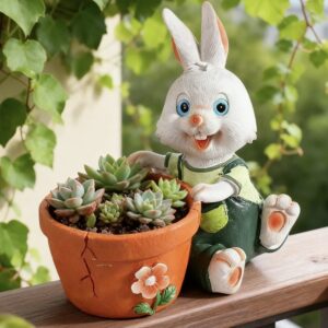 Tavşan saksılı silikon kalıp no23